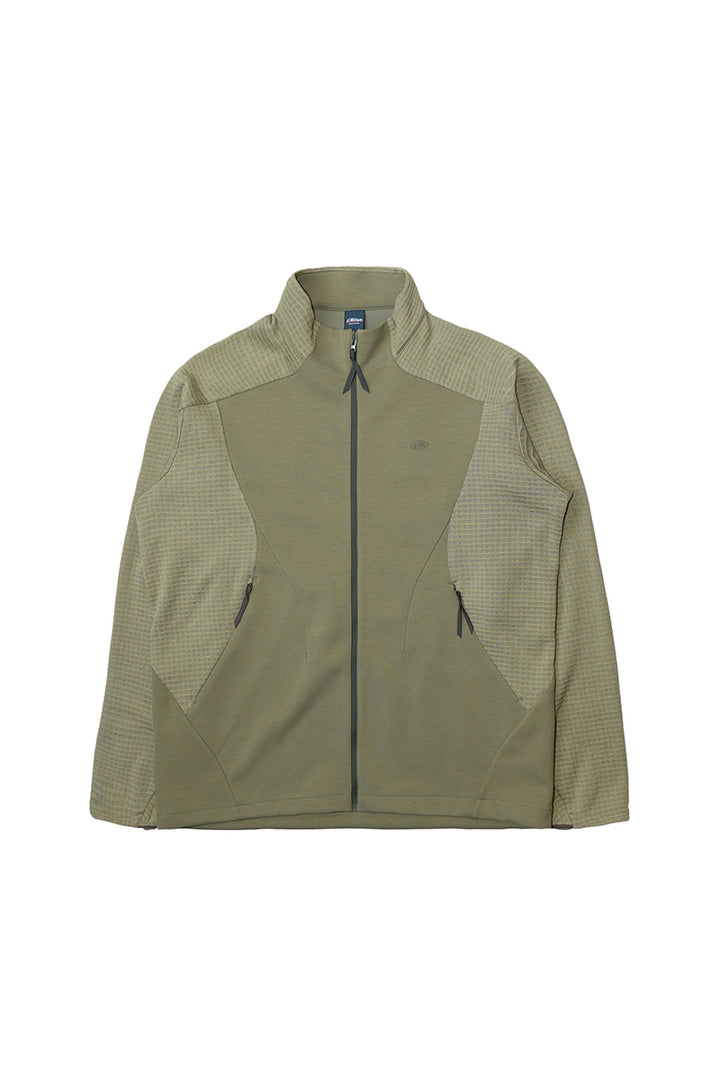 ウールチェックカラーブロックジャケット25BLJK025