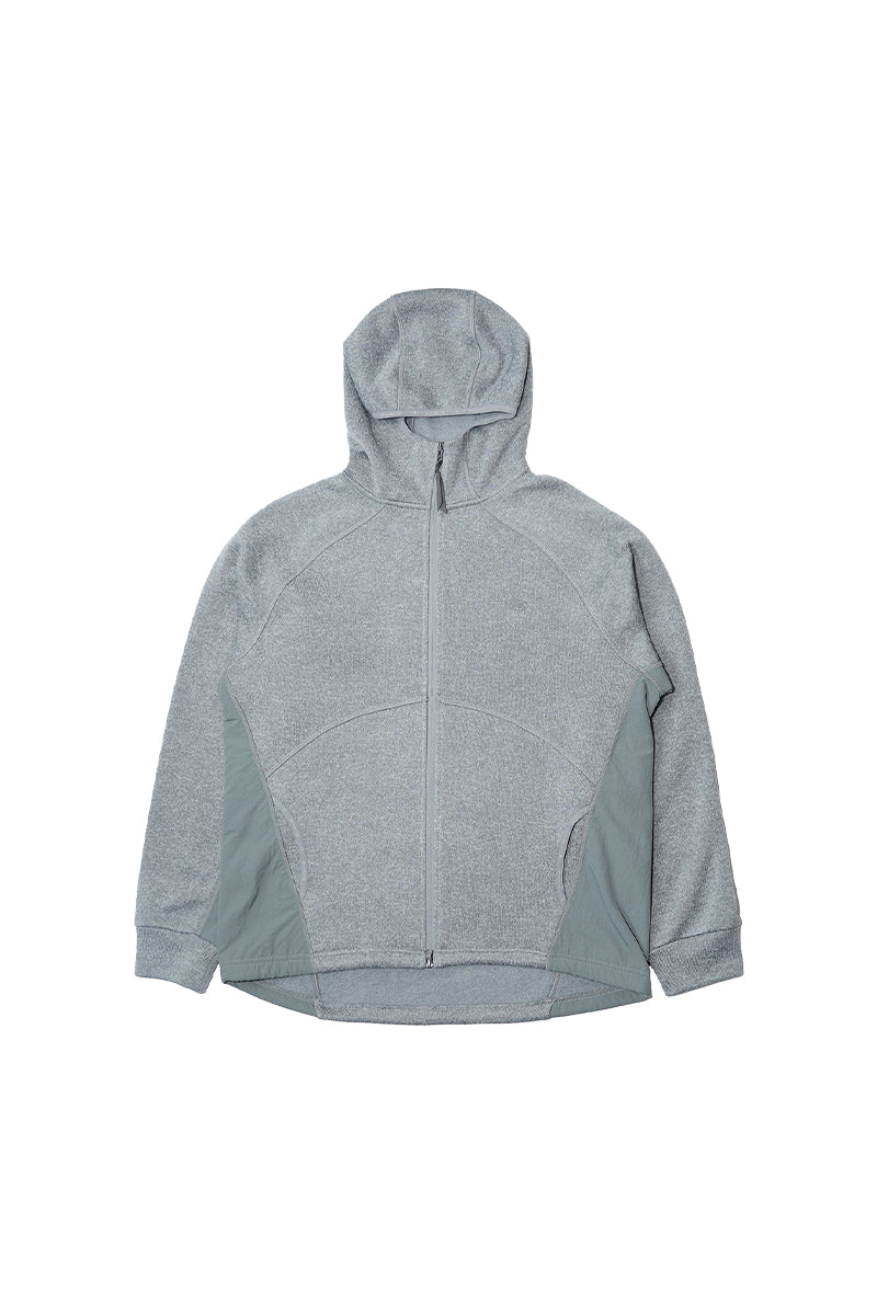 異素材パッチワークジップアップスウェット25BLJK022