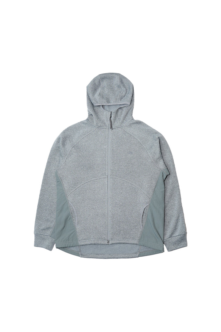 異素材パッチワークジップアップスウェット25BLJK022