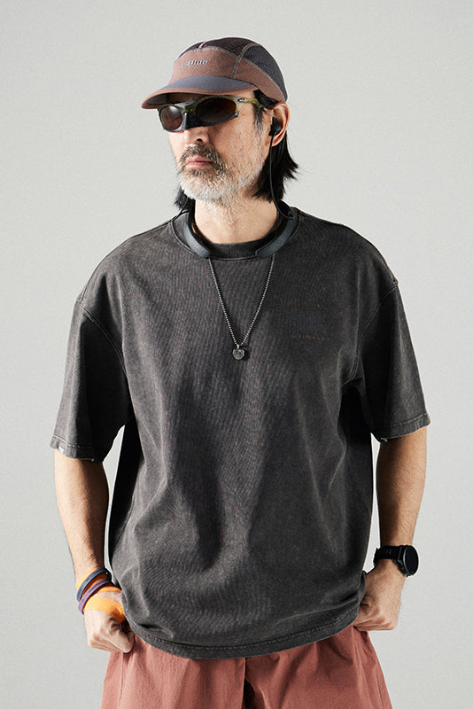 ラウンドネックTシャツ