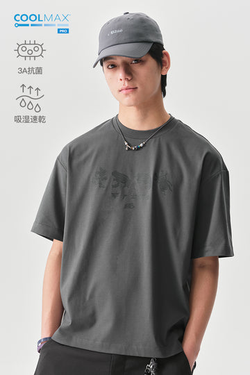 COOLMAXPROプリント柄半袖TシャツNLBLDTX035