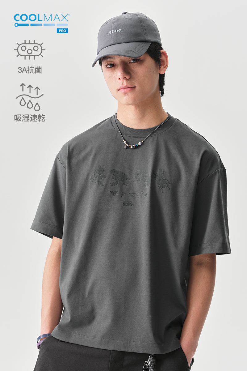 COOLMAXPROプリント柄半袖TシャツNLBLDTX035