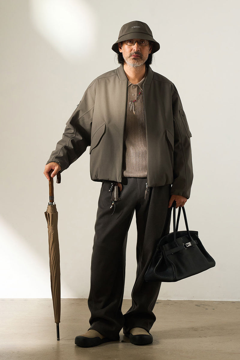 プリマロフトVネック撥水ウールジャケット25BLJK032