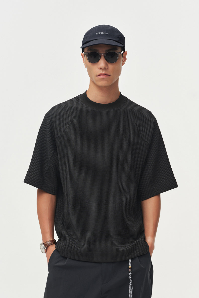 ワッフルウール半袖TシャツNLBLDTX045