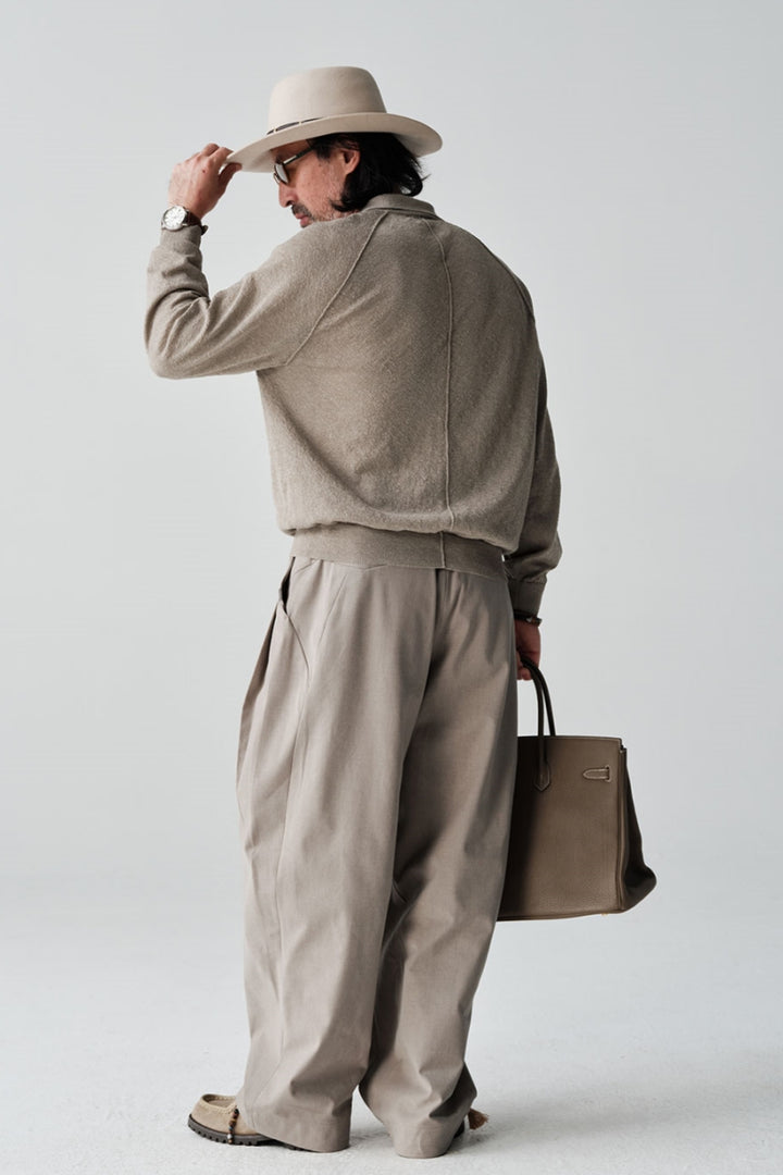 ハーフジップポロシャツニットセーターNLBLAZS002