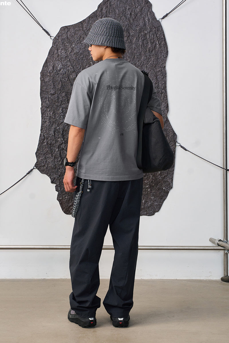 COOLMAXPRO渦巻きストーンプリント半袖TシャツNLBLDTX016