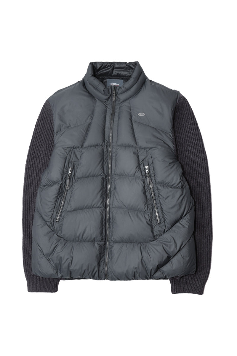 異素材コンビデザインダウンジャケット25BLYR007