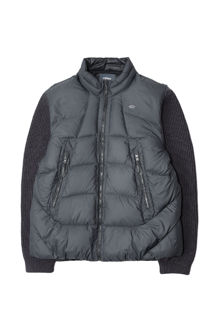 異素材コンビデザインダウンジャケット25BLYR007