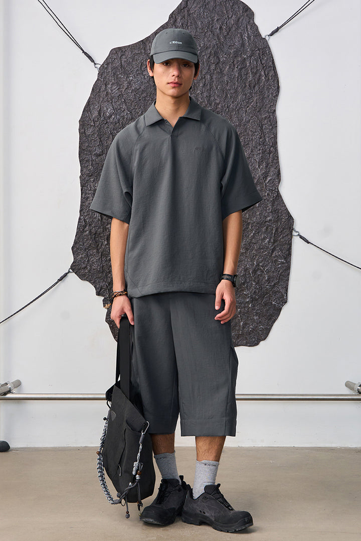 MICROFTオーバーサイズ半袖ポロシャツNLBLDPL001