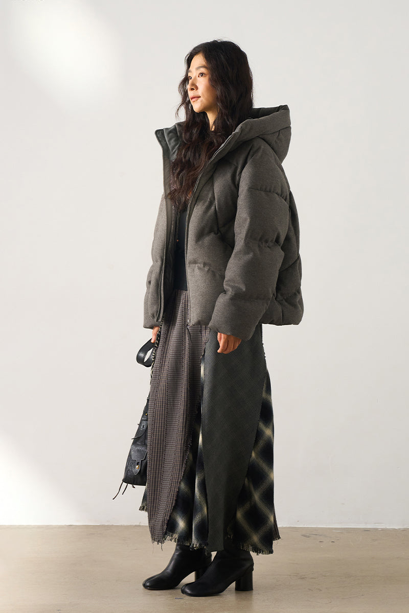 ウールキルティングダウンジャケット25BLYR012