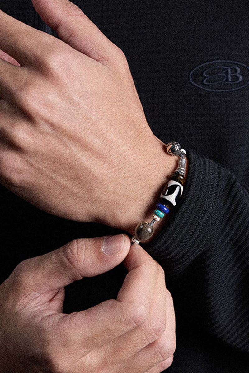 ツートーン編みヴィンテージブレスレットNLBLAPS003