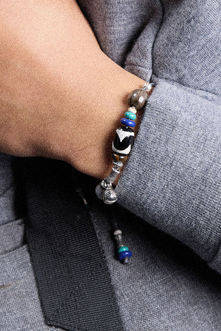 ツートーン編みヴィンテージブレスレットNLBLAPS003