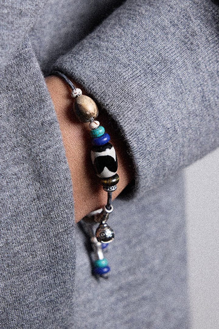 ツートーン編みヴィンテージブレスレットNLBLAPS003