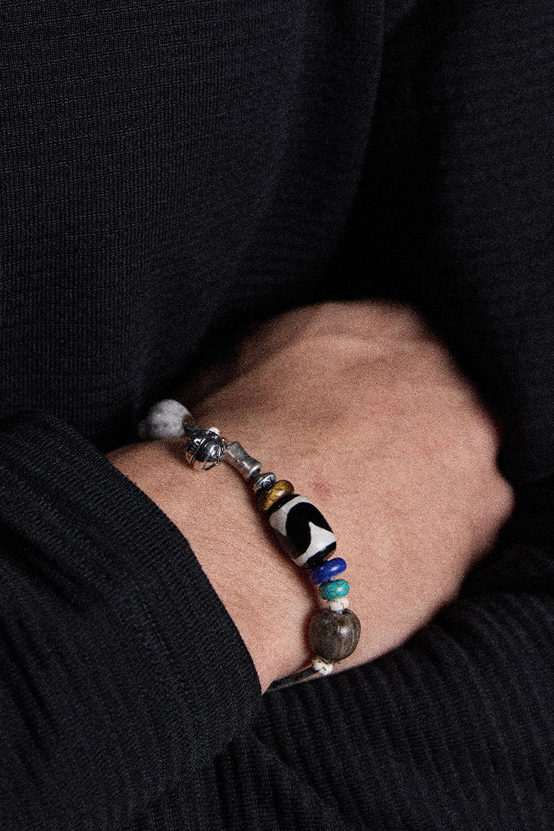 ツートーン編みヴィンテージブレスレットNLBLAPS003