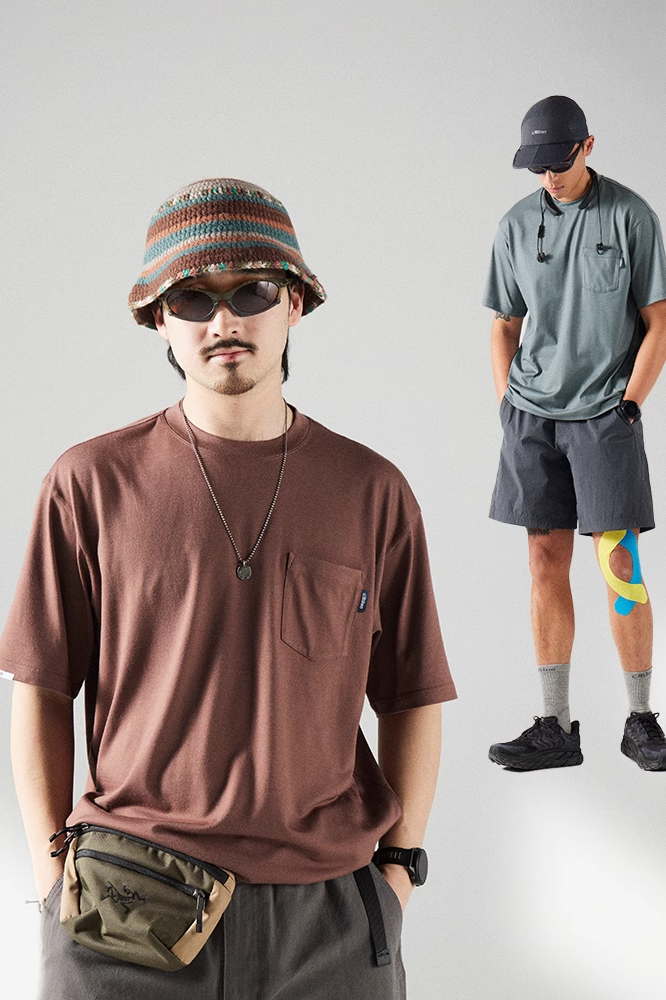 ウール ベーシックポケットTシャツ