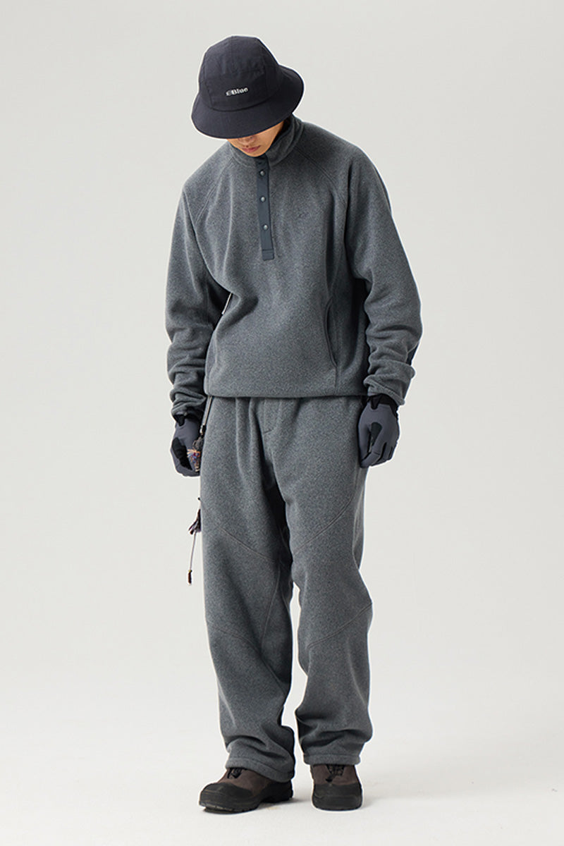 ハーフボタンフリースTシャツ25BLWY019