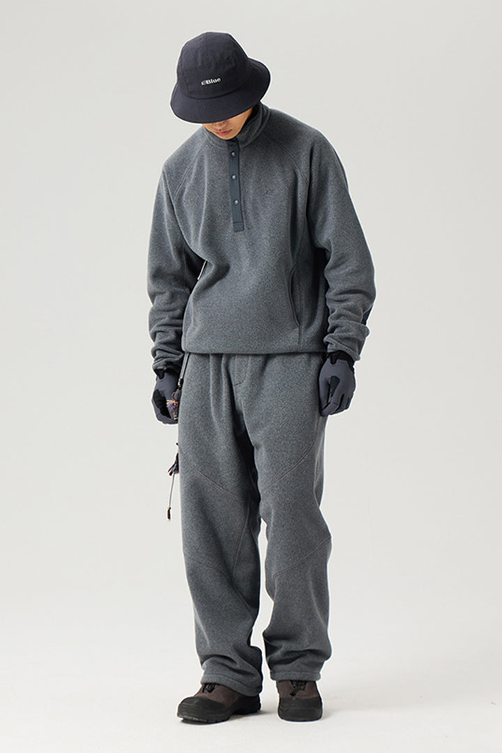 ハーフボタンフリースTシャツ25BLWY019