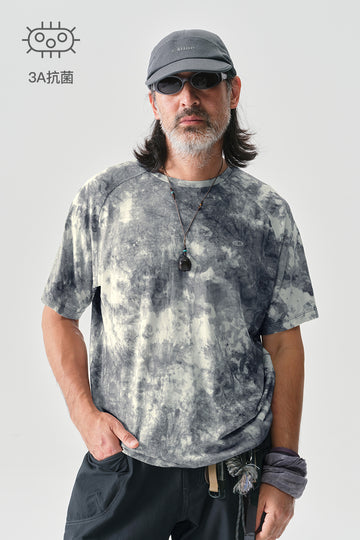 テナガザル柄メリノウール半袖TシャツNLBLDTX041