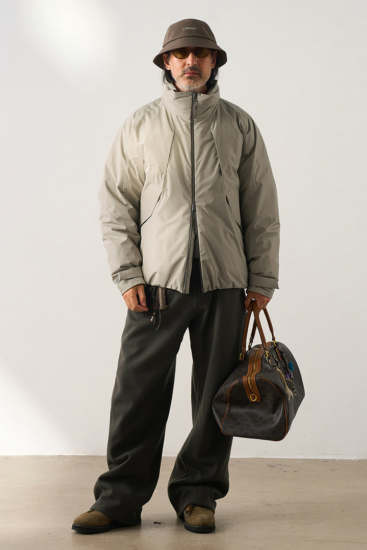 スタンドカラーロングスケールダウンジャケット25BLYR010