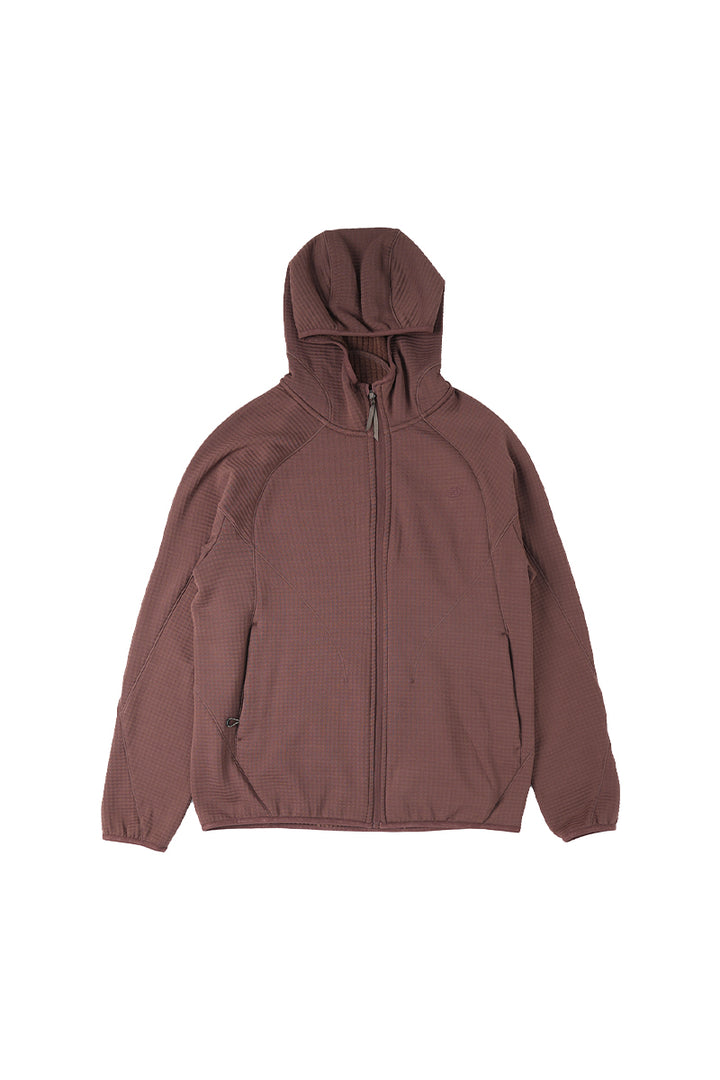 メリノウールブレンドフーデッドパーカー25BLWY020