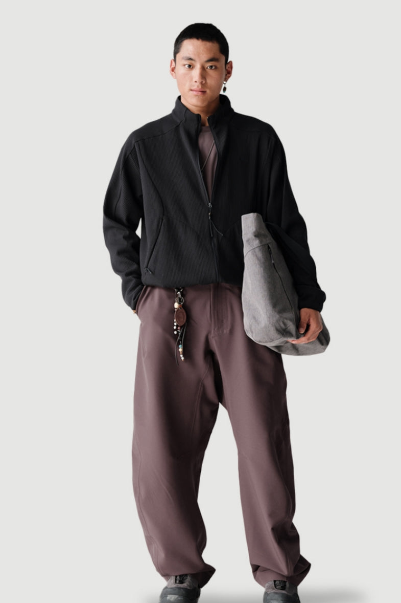 ワッフル編み抗菌ジャケットNLBLAWY001