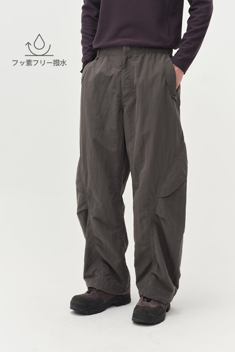 異形ポケット付きストレートパンツNLBLACK016