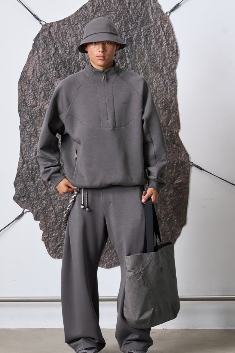 ハーフジップラグランスリーブスウェットNLBLAWY003