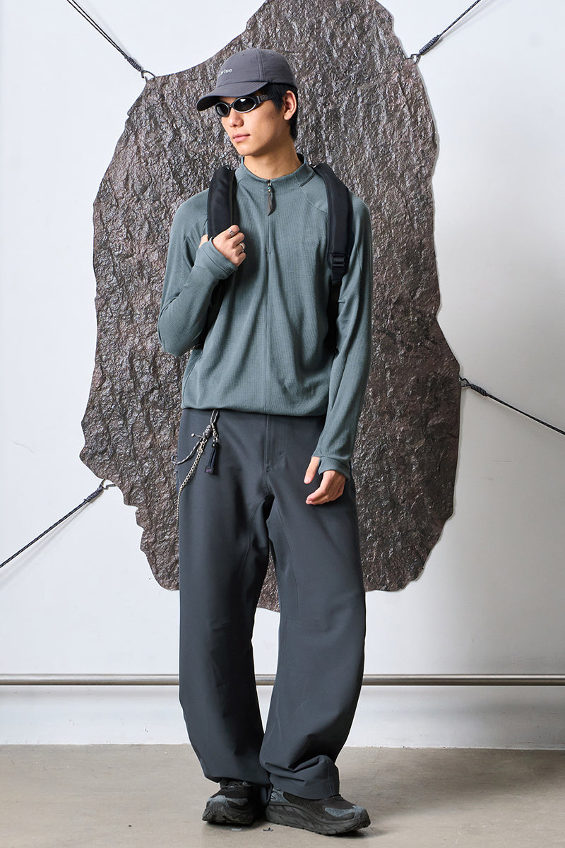 COOLMAXウールハーフジップTシャツNLBLCTX001