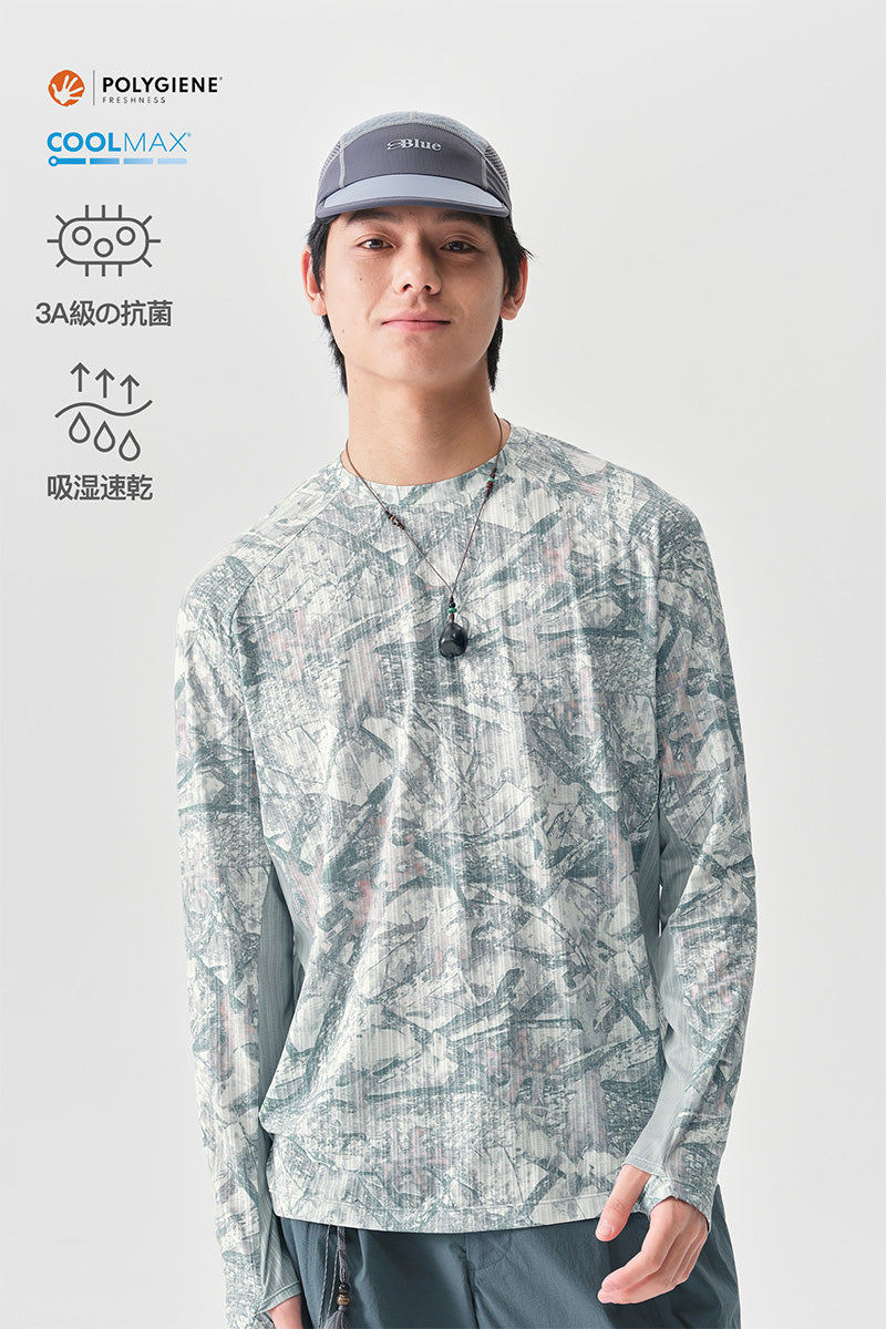 COOLMAX速乾フルプリント長袖TシャツNLBLCTX011