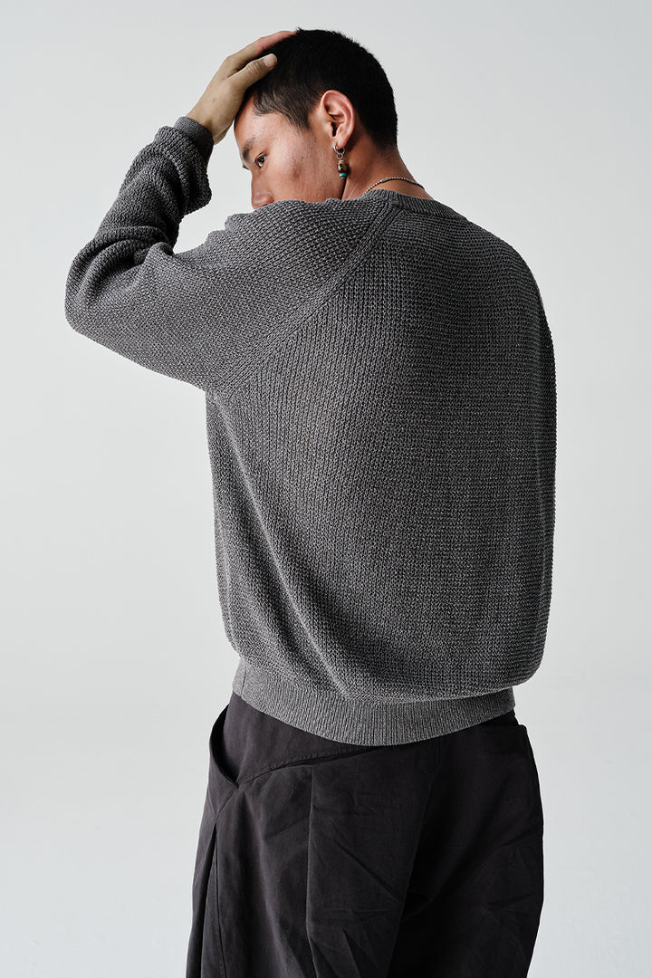 AbacellクルーネックニットセーターNLBLMZS001