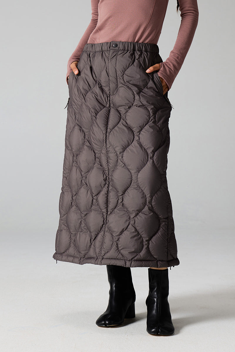ドローストリング付きキルティングダウンスカート25BLQZ010