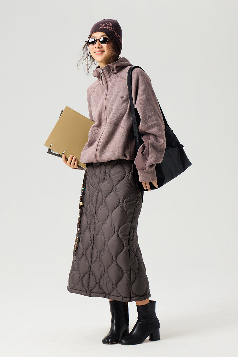 ドローストリング付きキルティングダウンスカート25BLQZ010