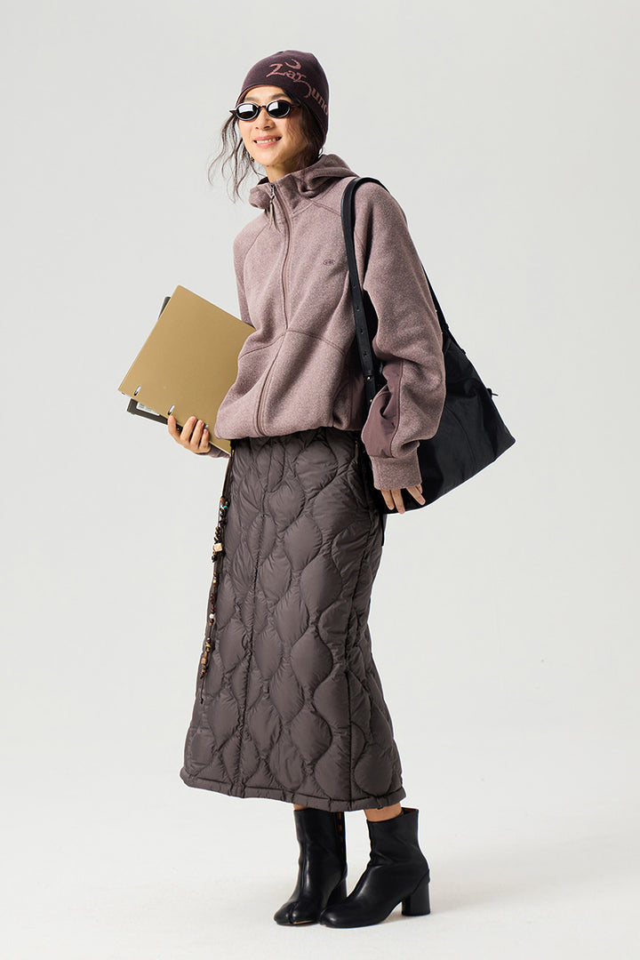 ドローストリング付きキルティングダウンスカート25BLQZ010