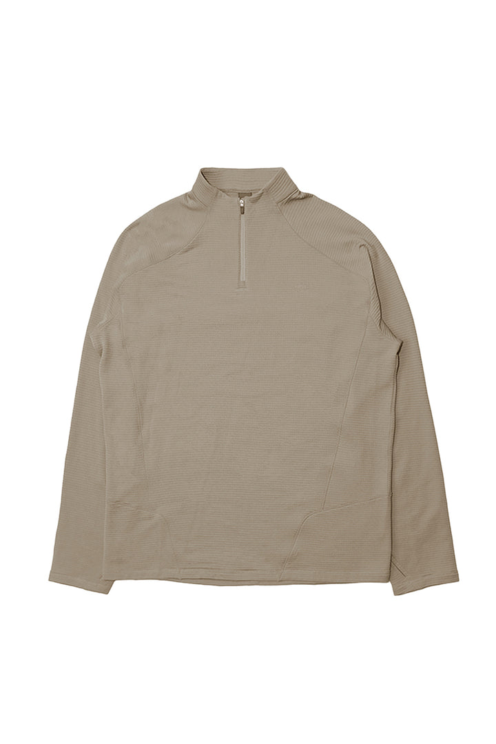 ウールハーフジップインナーシャツ25BLCT023