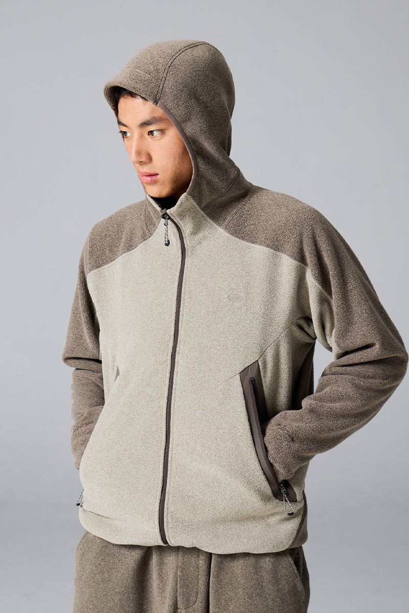 POLARTECフリースカラーブロックデザインジャケット25BLJK029