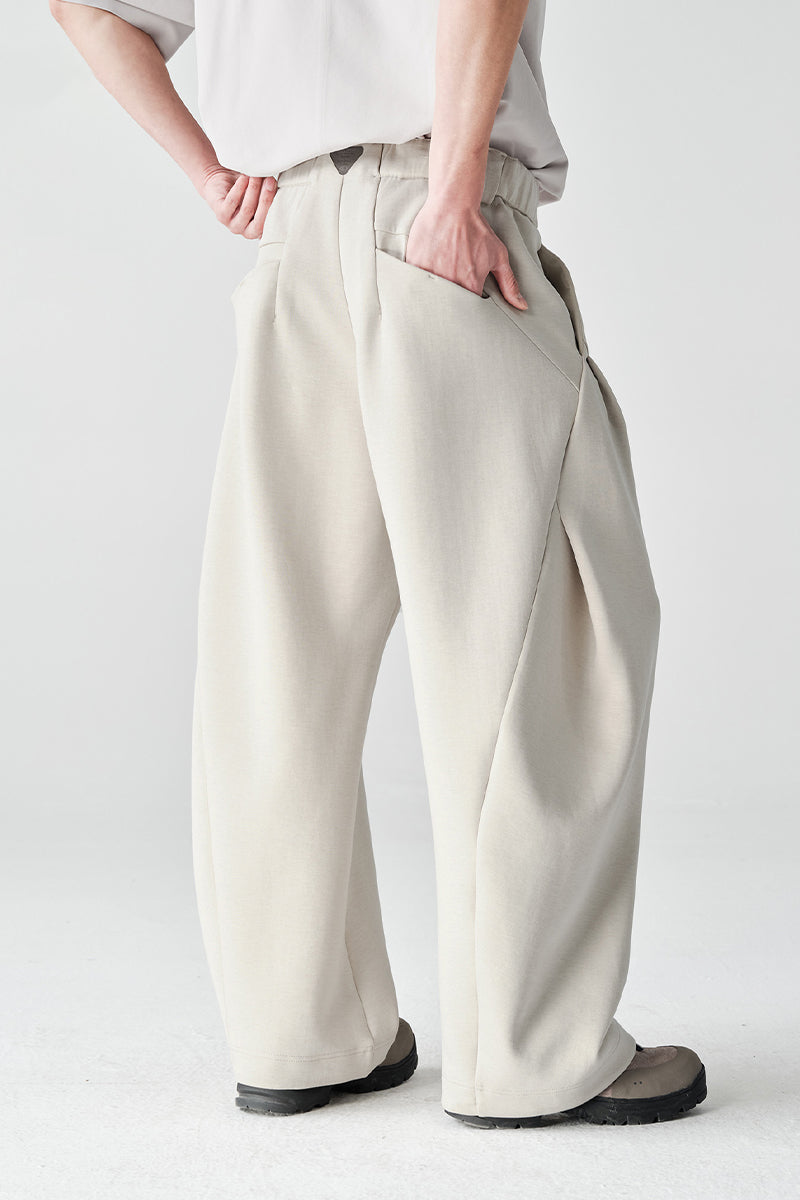 ワイドカーブスウェットパンツNLBLACK002