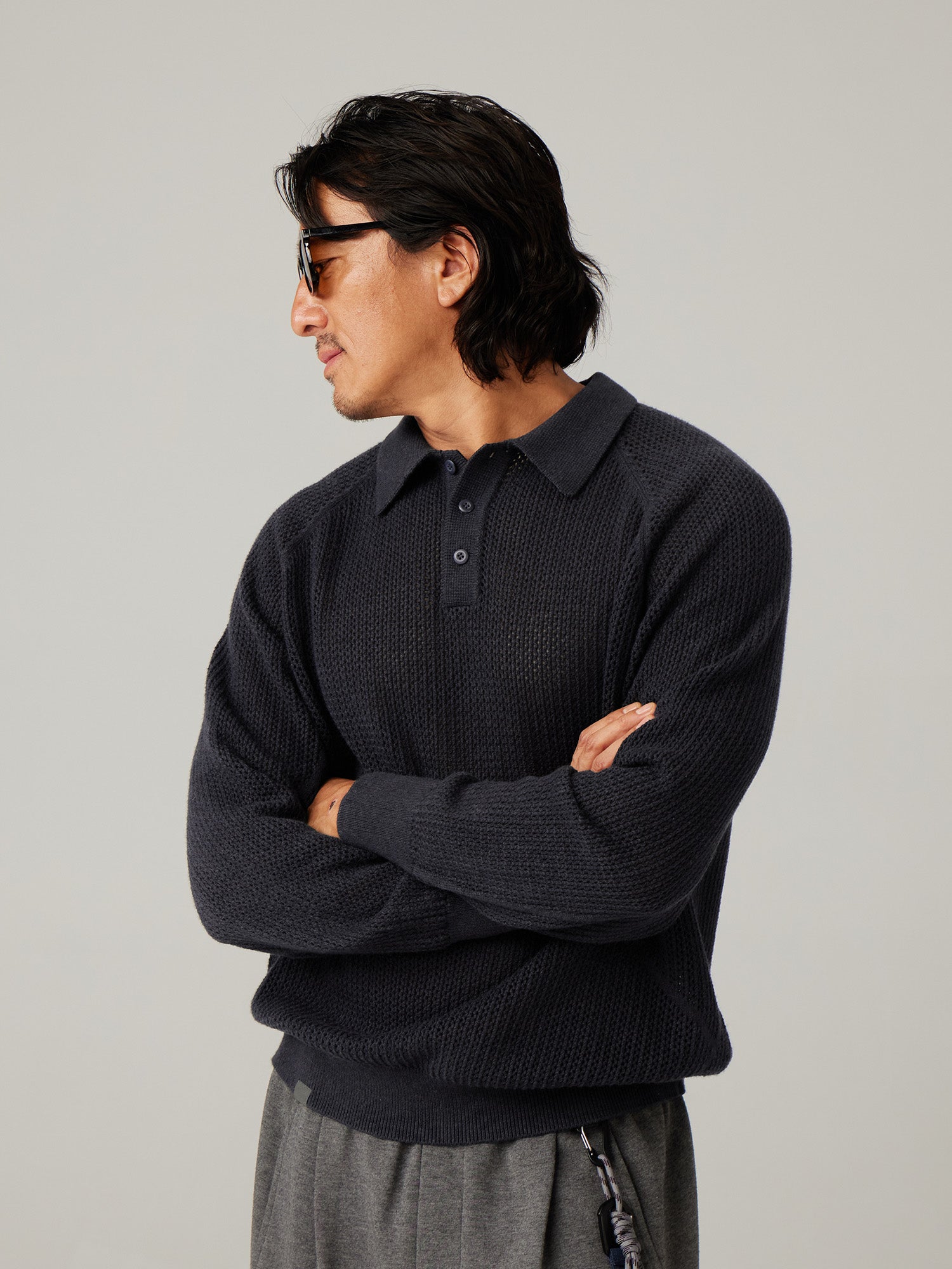 不*火様 TRVO WHITE LUNAR DUST POLO Metal Vent Tech Polo Shirt *Double Dye | Men's Polo Shirts | lululemon