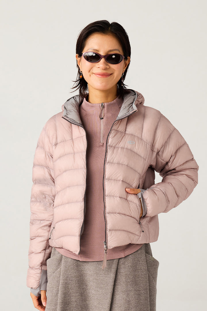 フード付き軽量ダウンジャケットウイメンズ25BLYR006