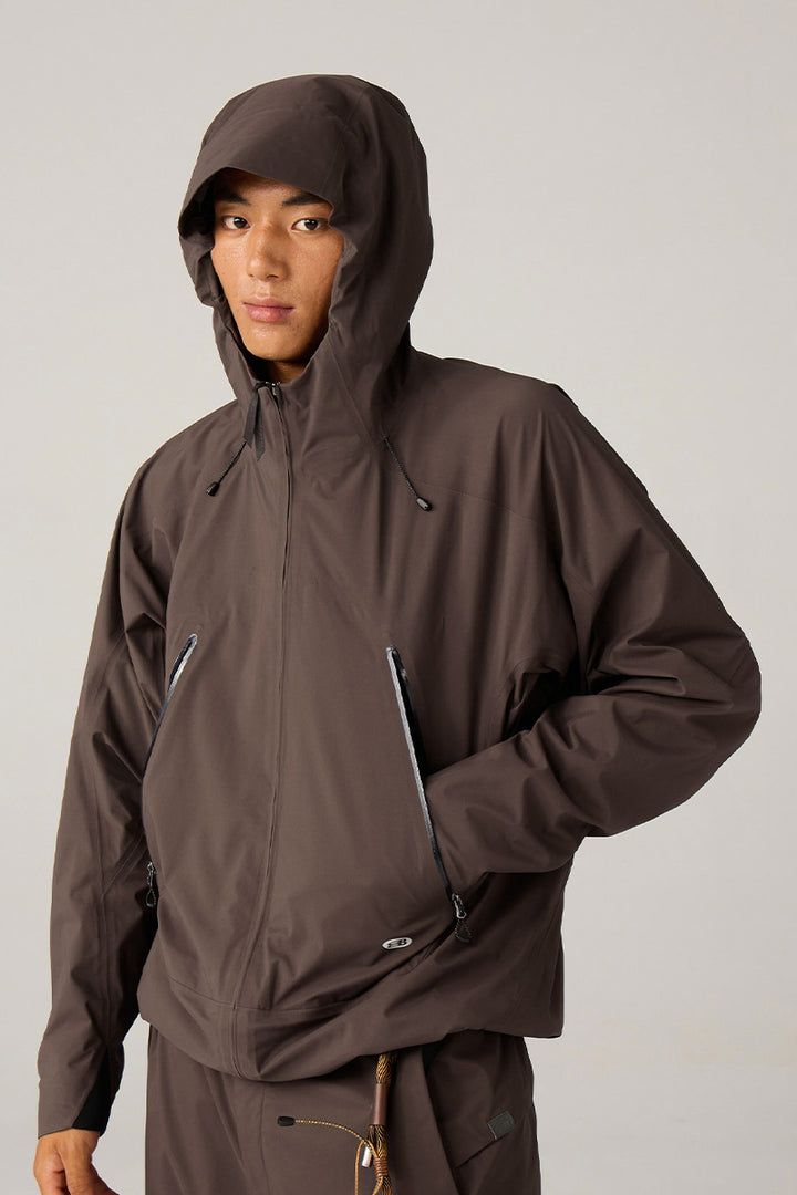 調節可能なフード付きハードシェルジャケット25BLCY005