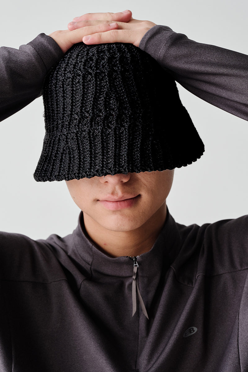 オープンワーク編みバケットハットNLBLAML001