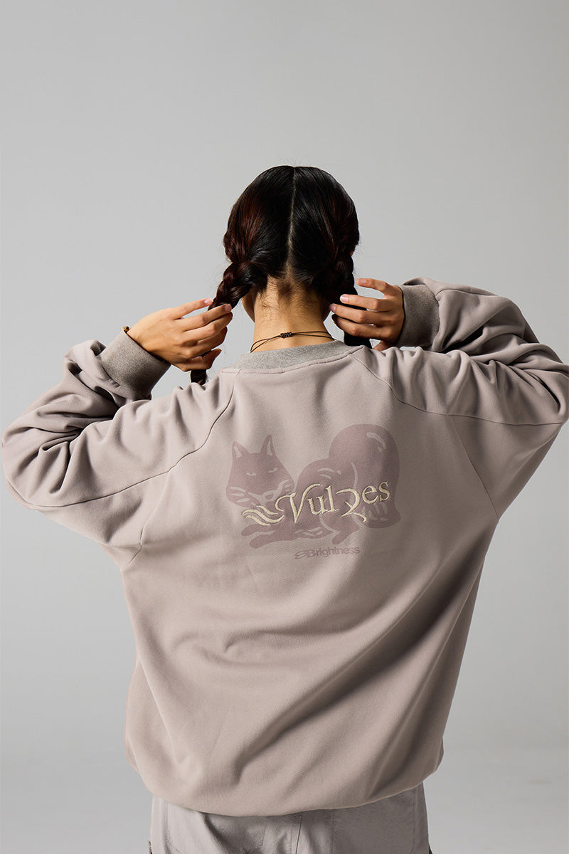 バックプリント動物柄フリースTシャツ25BLWY023