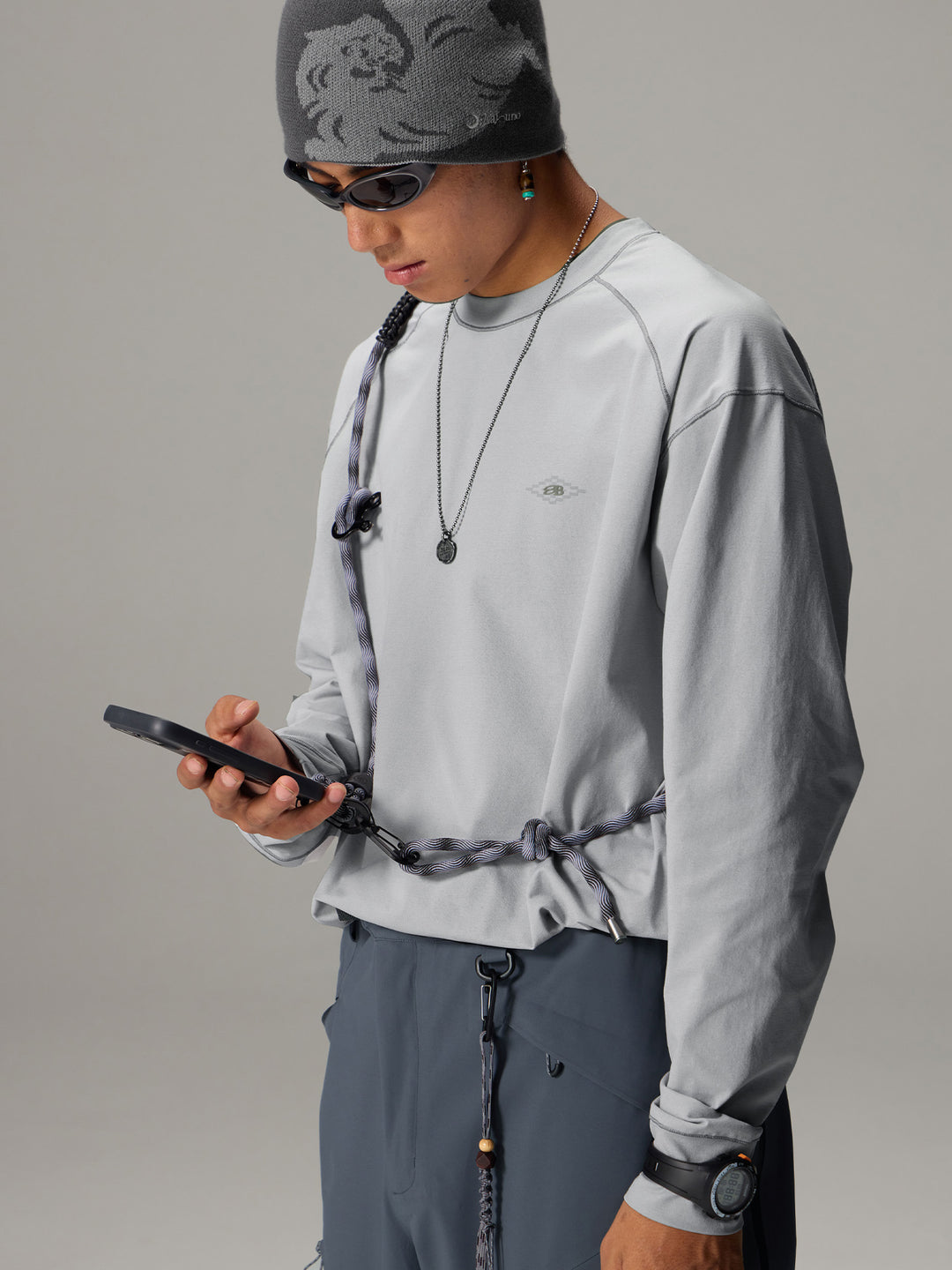 アウトドア用 多機能スマホストラップ25BLQQ008