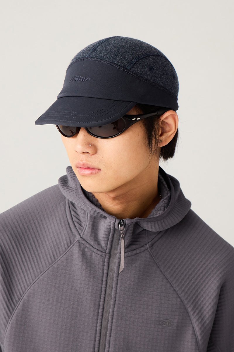 ウールパッチワークキャップ25BLML014