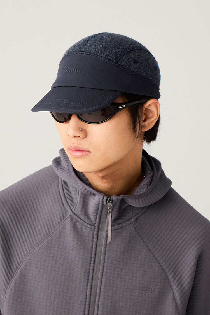 ウールパッチワークキャップ25BLML014