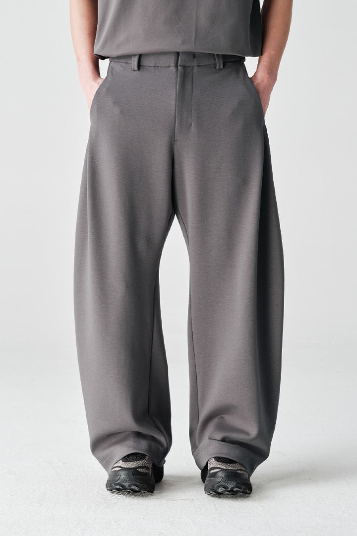 ワイドカーブスウェットパンツNLBLACK002