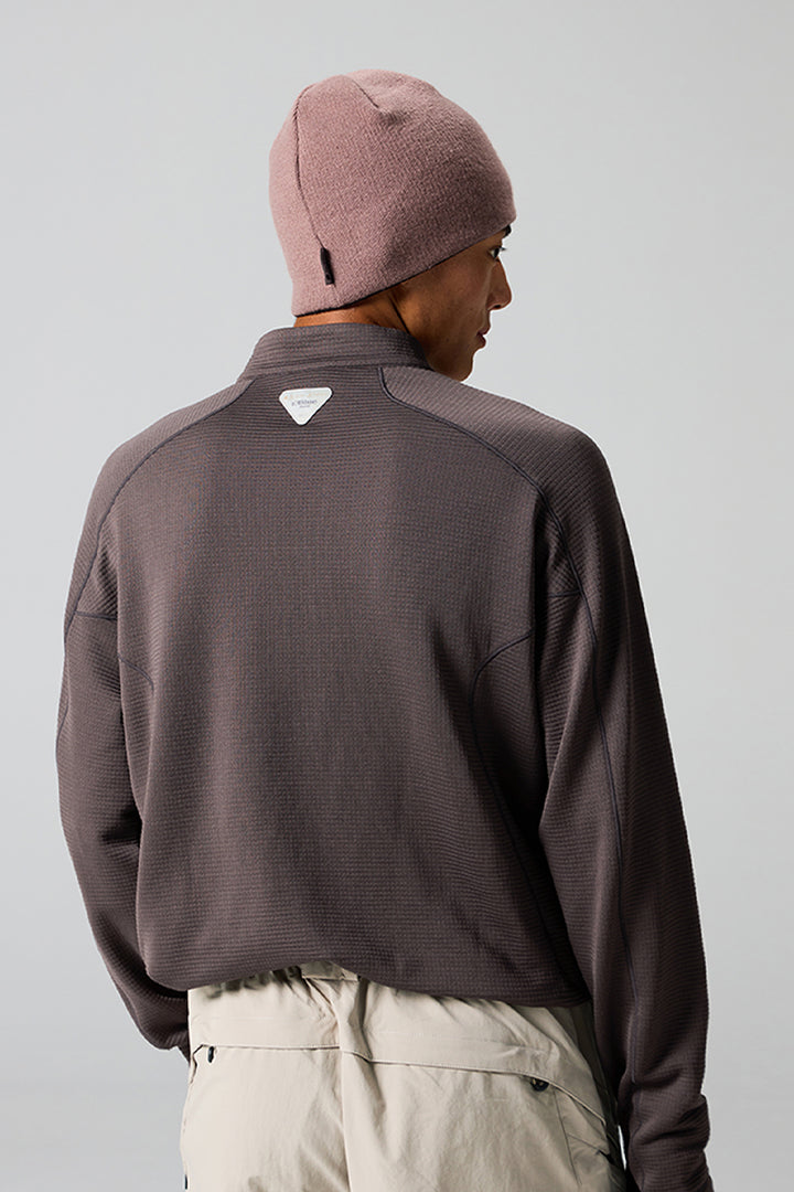 ウールスタンドカラーフリースインナー25BLCT022