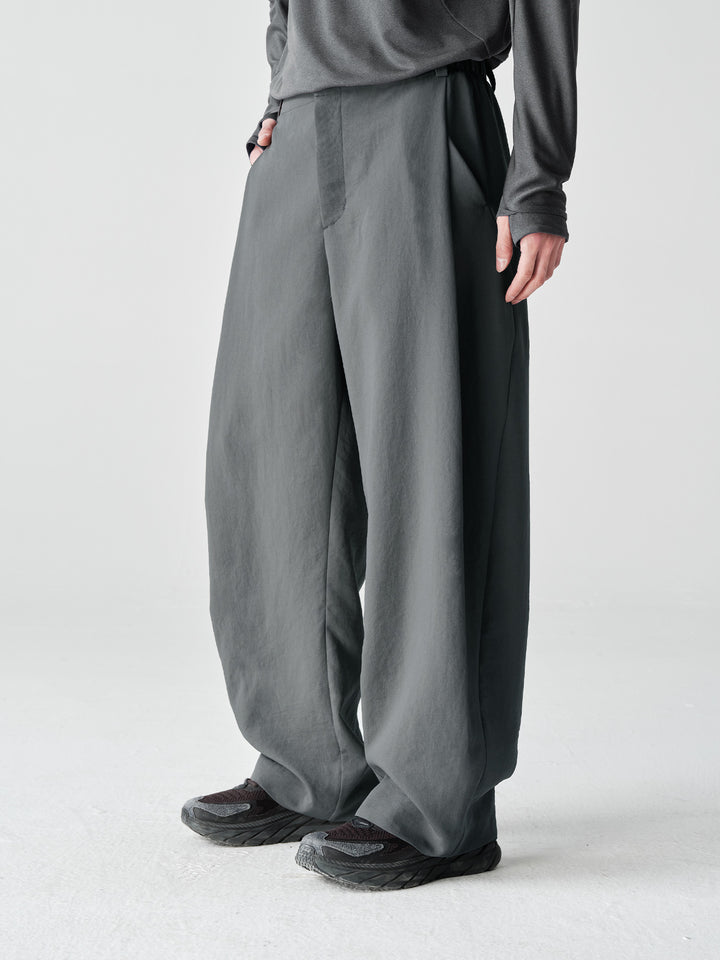 MICROFT撥水ワイドバルーンパンツNLBLACK001