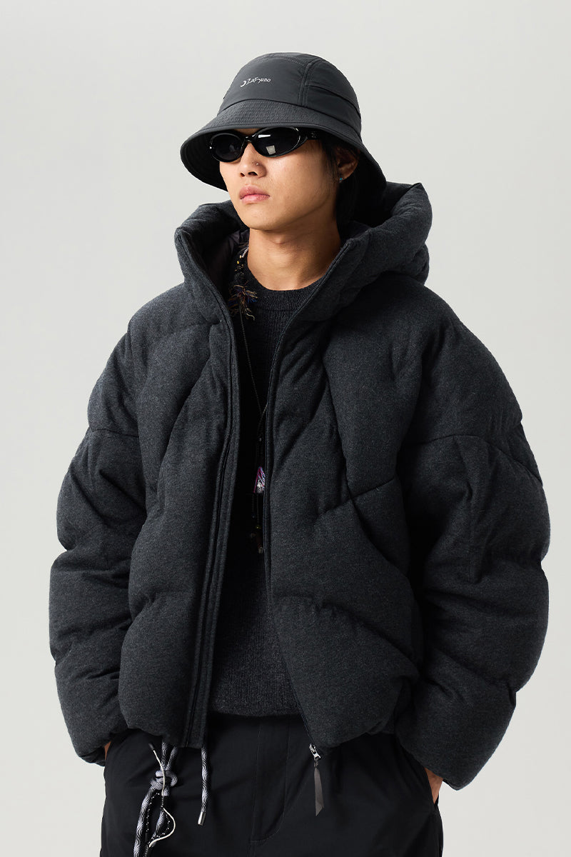 ウールキルティングダウンジャケット25BLYR012