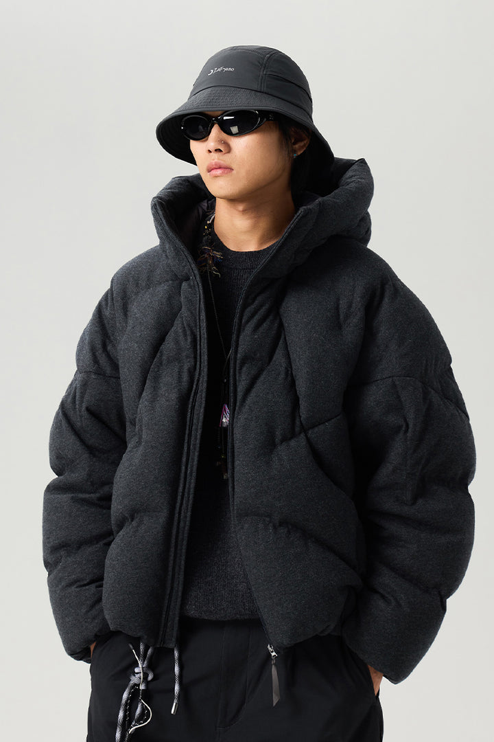 ウールキルティングダウンジャケット25BLYR012