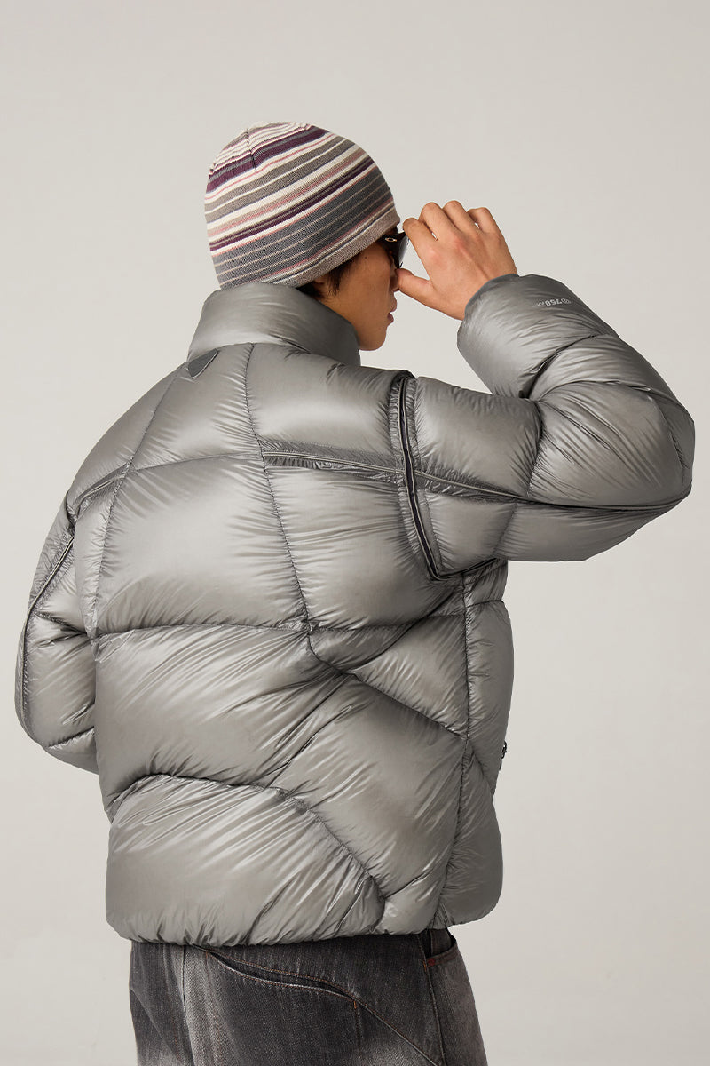 ショートスタンドカラーダウンジャケット25BLYR003